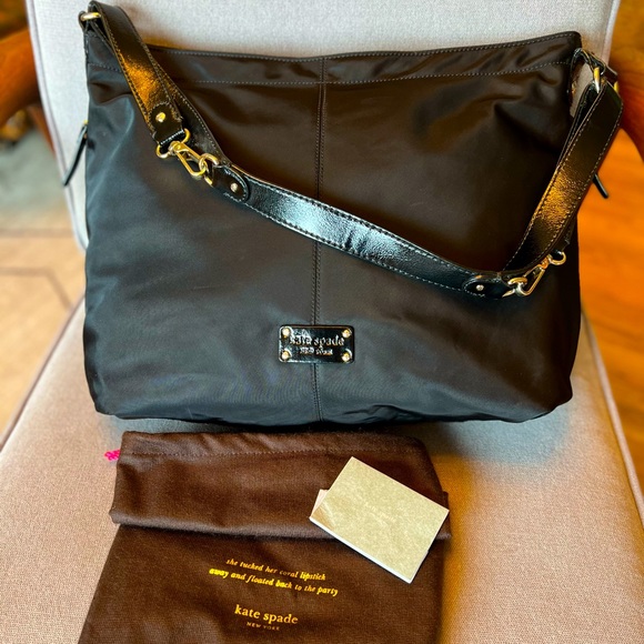 kate spade Handbags - Kate Spade Black Nylon Diaper Bag